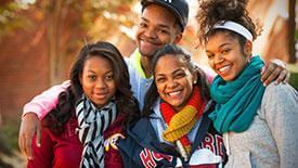 Students smiling.